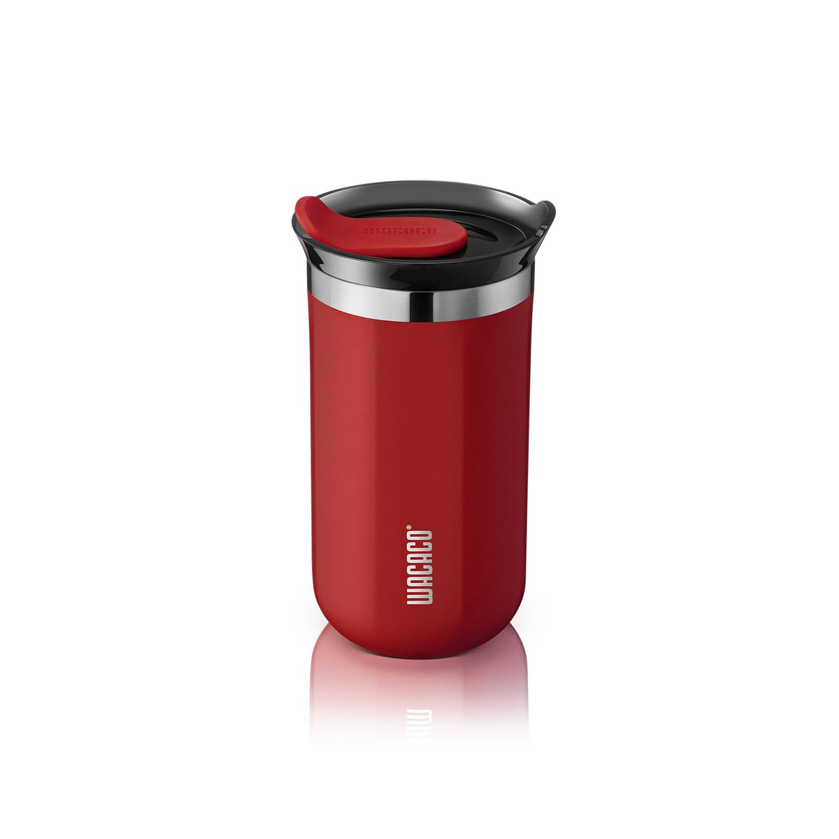 Wacaco Octaroma Lungo Vacuum Insulated Coffee Mug, Double-Wall Stainless Steel Travel Tumbler With Drinking Lid, 10 Fl Oz(300Ml)