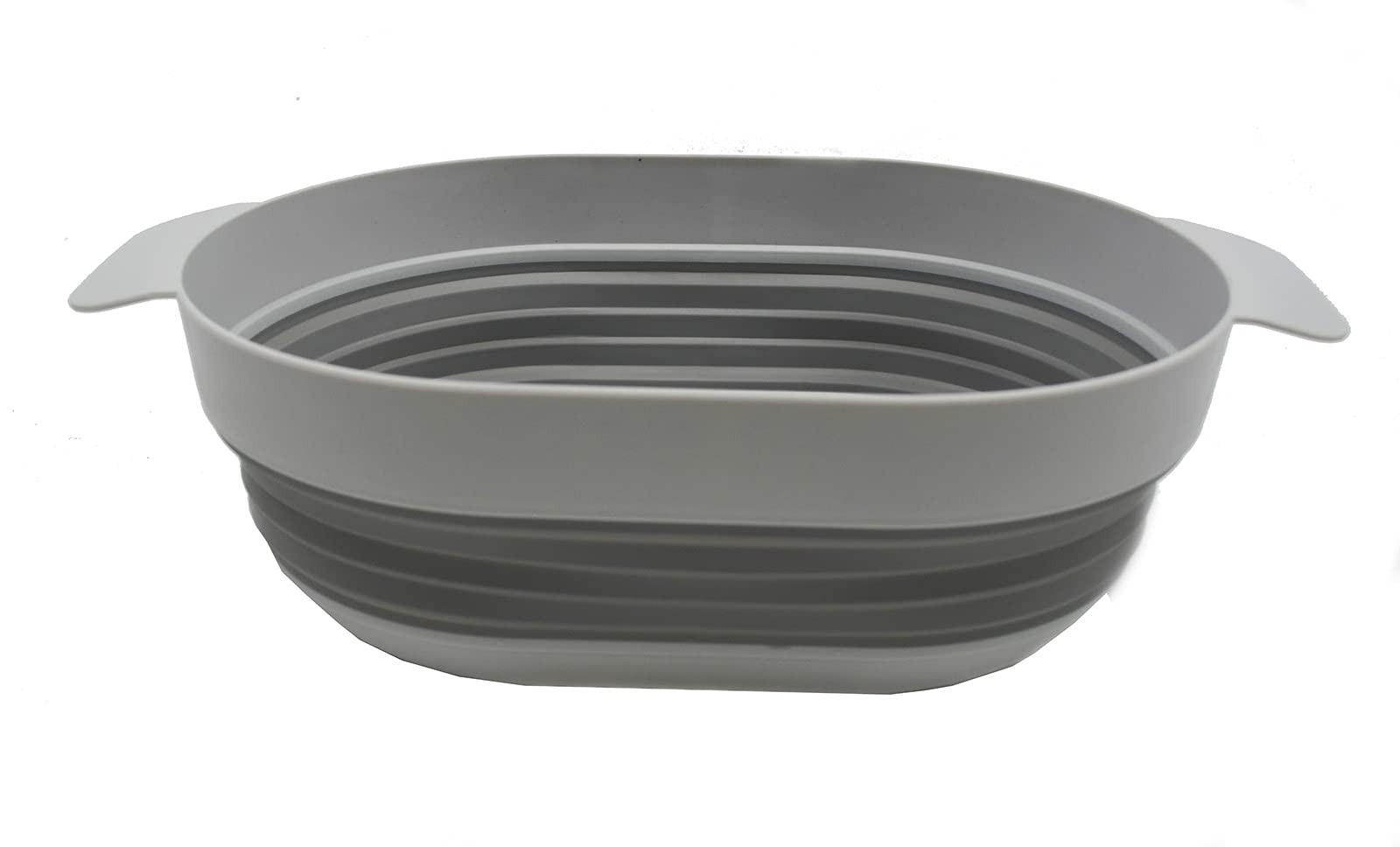 Sammart 3L (0.8 Gallon) Over The Sink Oval Colander (Grey, 1)