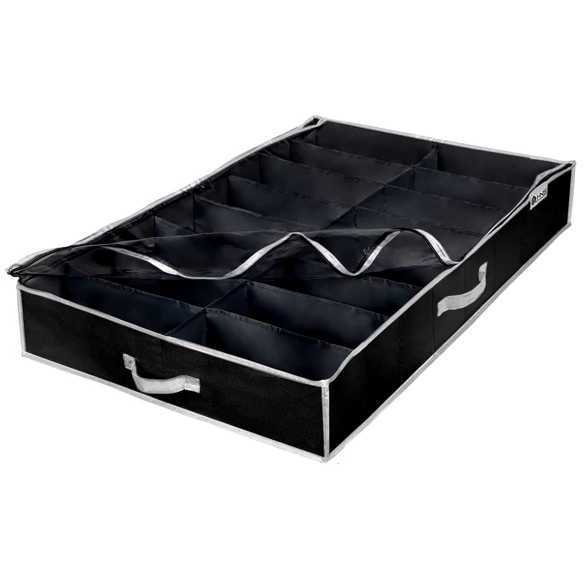 HOLDN ' STORAGE Extra-Large Under Bed Shoe Storage Organizer - Underbed Storage Solution Fits Men 's and Women 's Shoes, High He