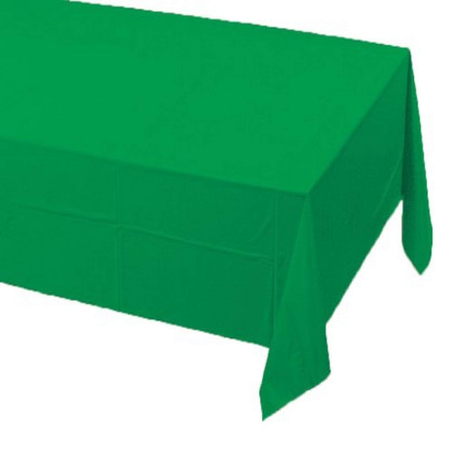 Creative Converting Touch Of Color Paper Banquet Table Cover, 54-Inches Wide X 108-Inches, Emerald Green
