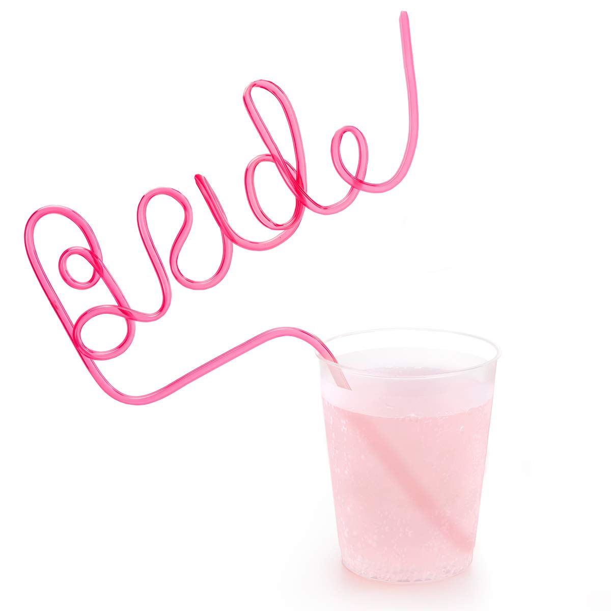 Xo, Fetti Bachelorette Party Xl Bride Straw | Bridal Shower Decorations + Bride To Be Gift