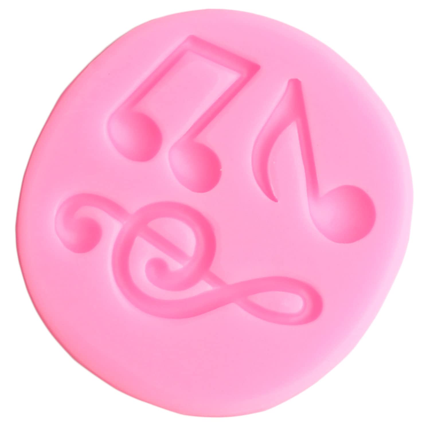 Mujiang Music Note Silicone Mold Musical Instrument Fondant Molds Guitar Piano Candy Mold For Cake Decorating Chocolate Gum Past