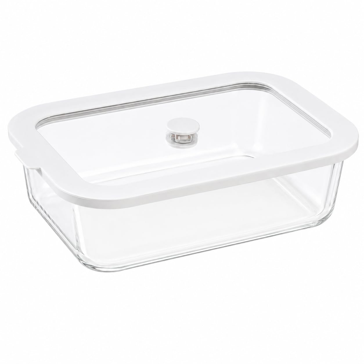 Tanwater 9 Inch Glass Baking Dish with Lid, 9 x 7 x 3 in Rectangular Food Storage Container with Steam Vent, OvenSafe Base for 