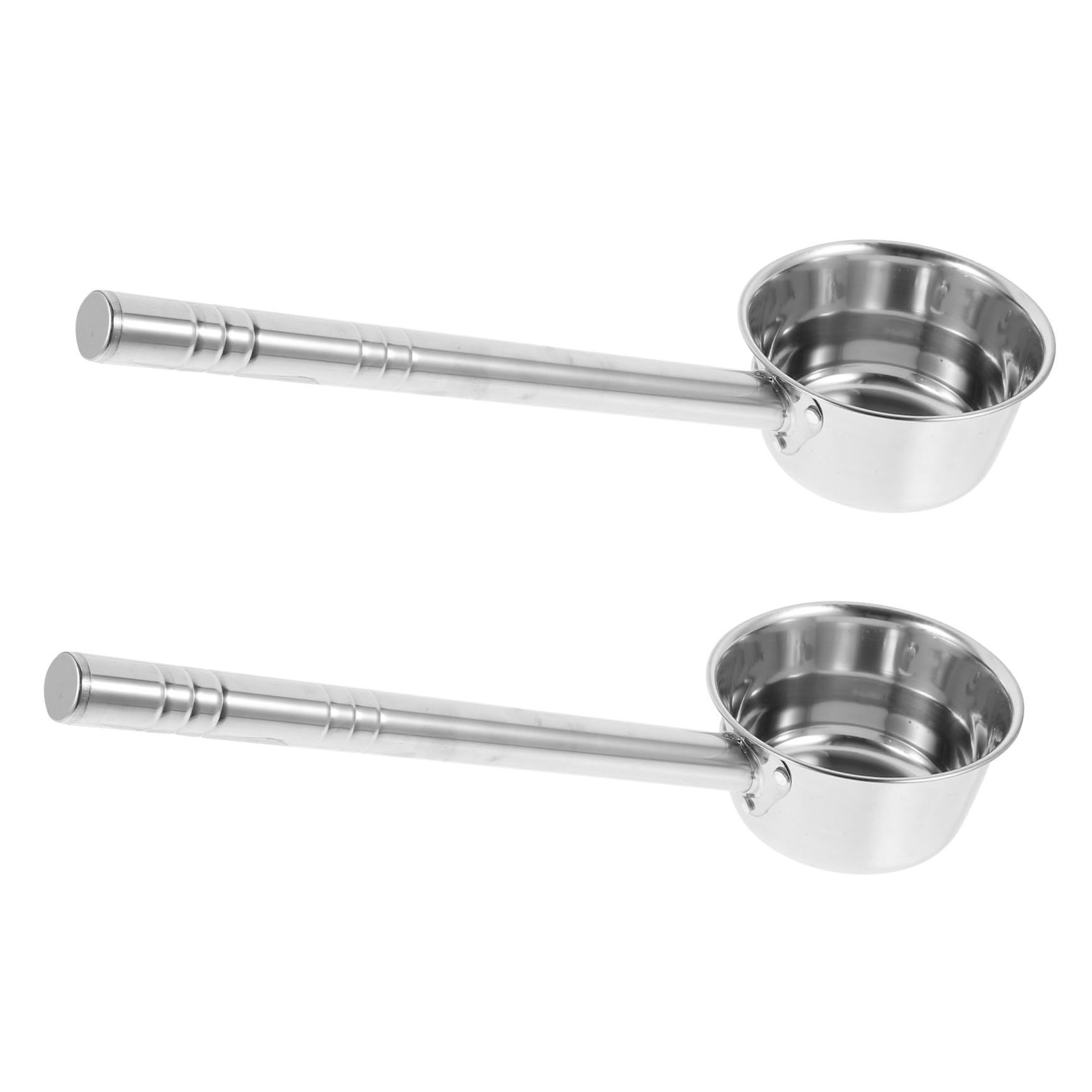 YARDWE 2Piece Stainless Steel Soup Ladle Set for Hot Pot and Broth