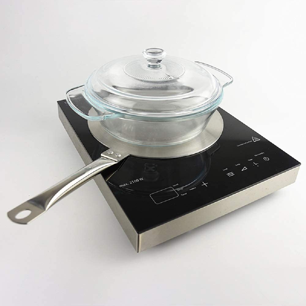 Heat Diffuser Induction Plate 9.45Inch/24Cm Stainless Steel For Gas Stove Glass Cooktop Induction Plate Adapter Induction Cooker