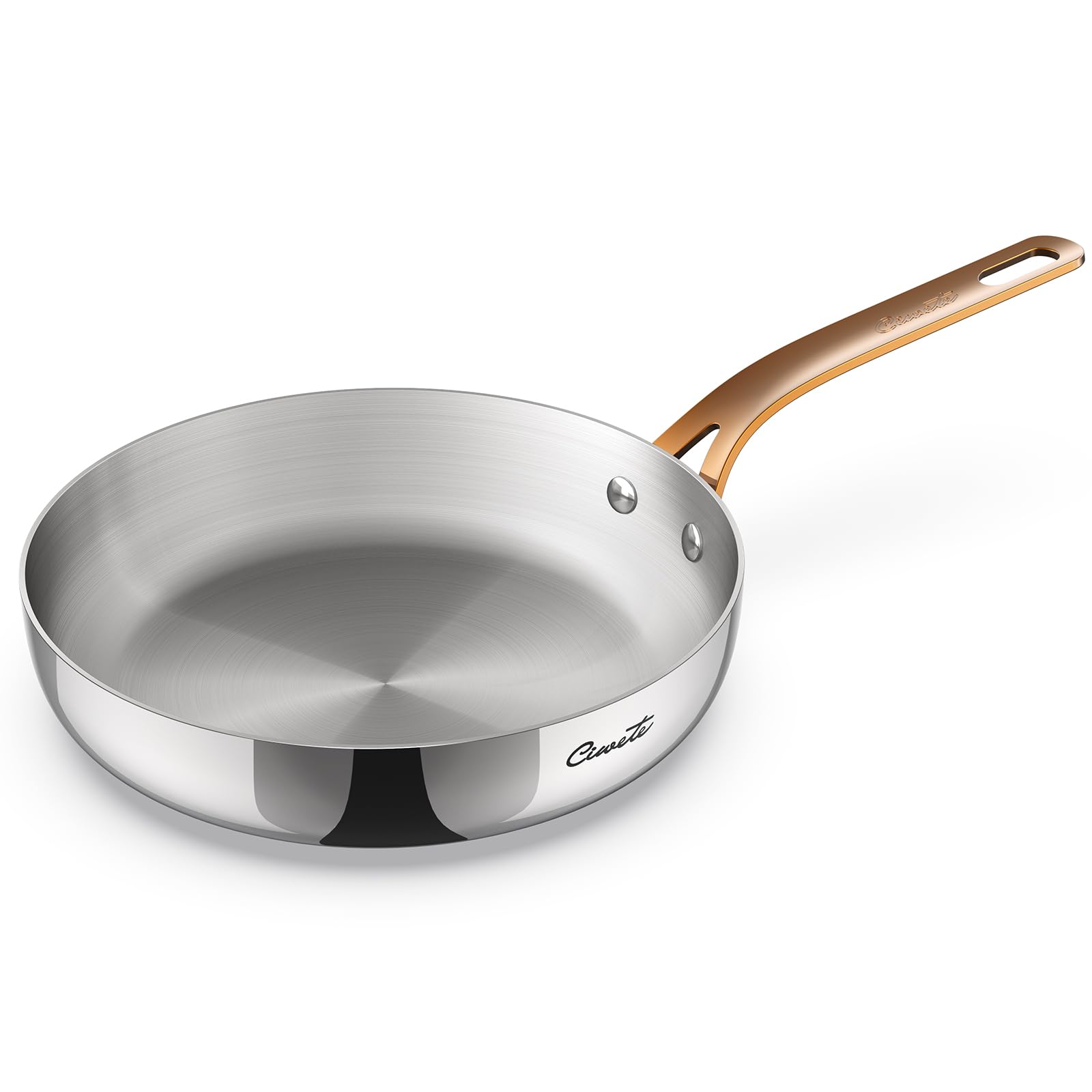 Ciwete 9.5 Inch Stainless Steel Frying Pan