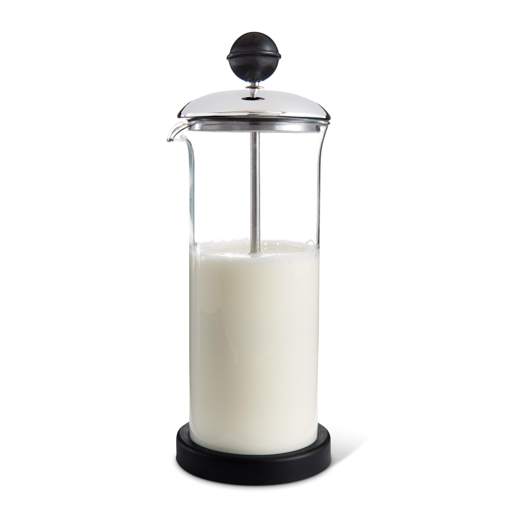 Fino Milk Frother, Tempered Glass, Non-Skid Base, 16-Ounce Capacity