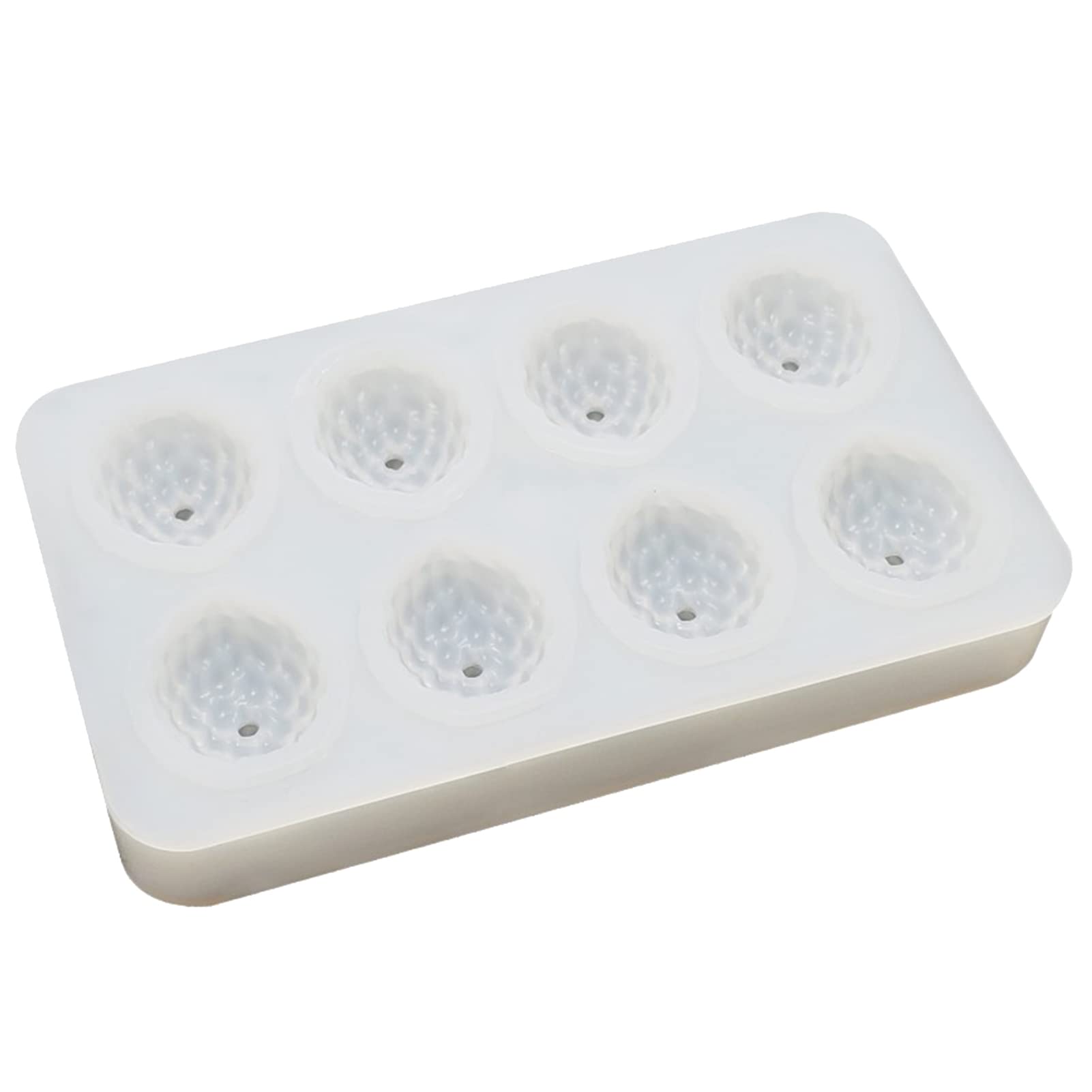 Superper Baking utensils lychee silicone mould Bake Mould Flexible 8 Cavities Delicate Silicone Cake Cookie Household Transparen