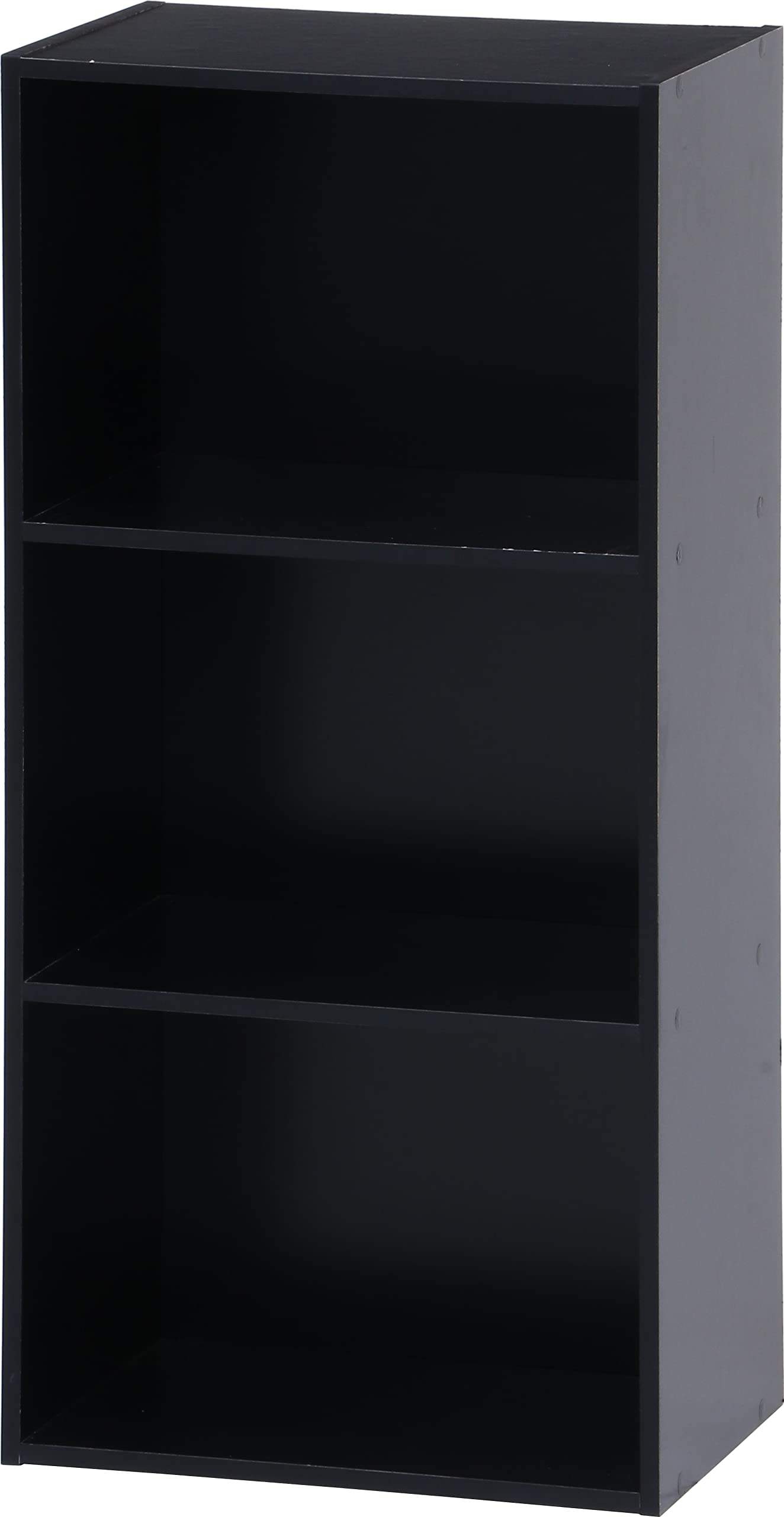 Fujiboeki 96775 Color Box, 3 Tiers, Width 16.5 x Depth 11.4 x Height 35.0 inches (41.8 x 29 x 89 cm), Black, Storage Box, Fixed 