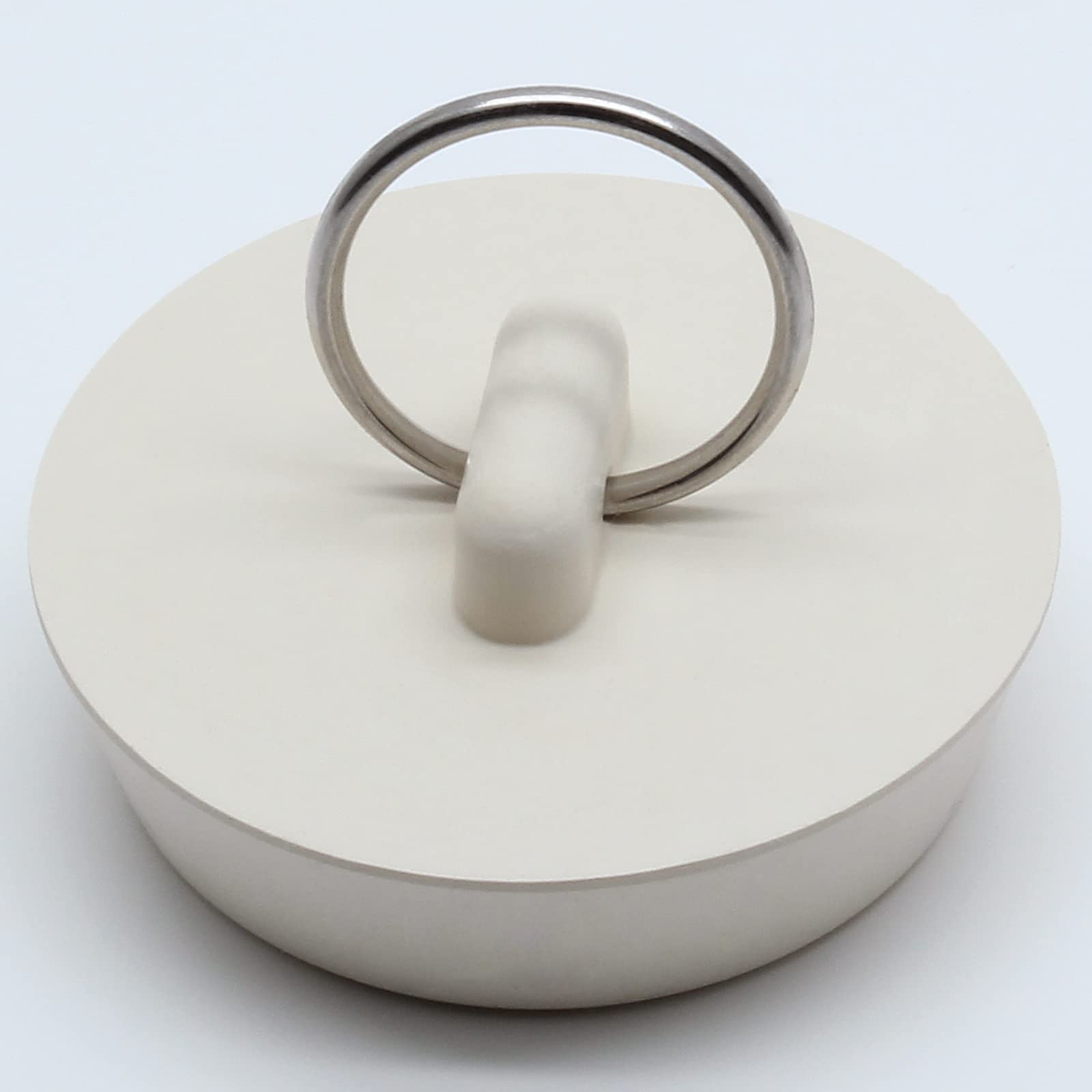 Bonsicoky 2Pcs Rubber Drain Stopper Fits 1-5/8 Inch To 1-3/4 Inch, Bathtub Drain Plug With Hanging Ring, Bathtub Stopper Plug Fo