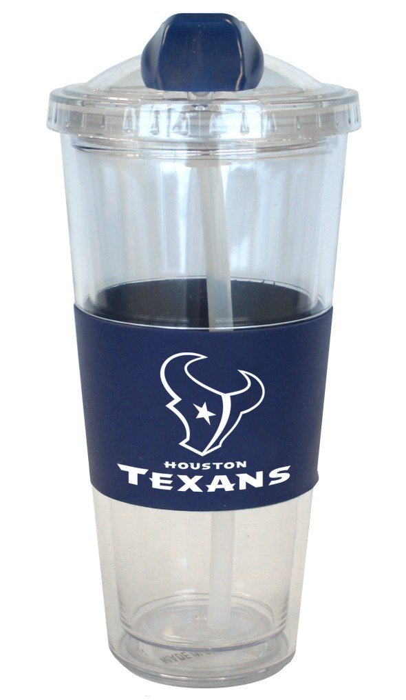 Houston Texans Tumbler No Spill Straw Style