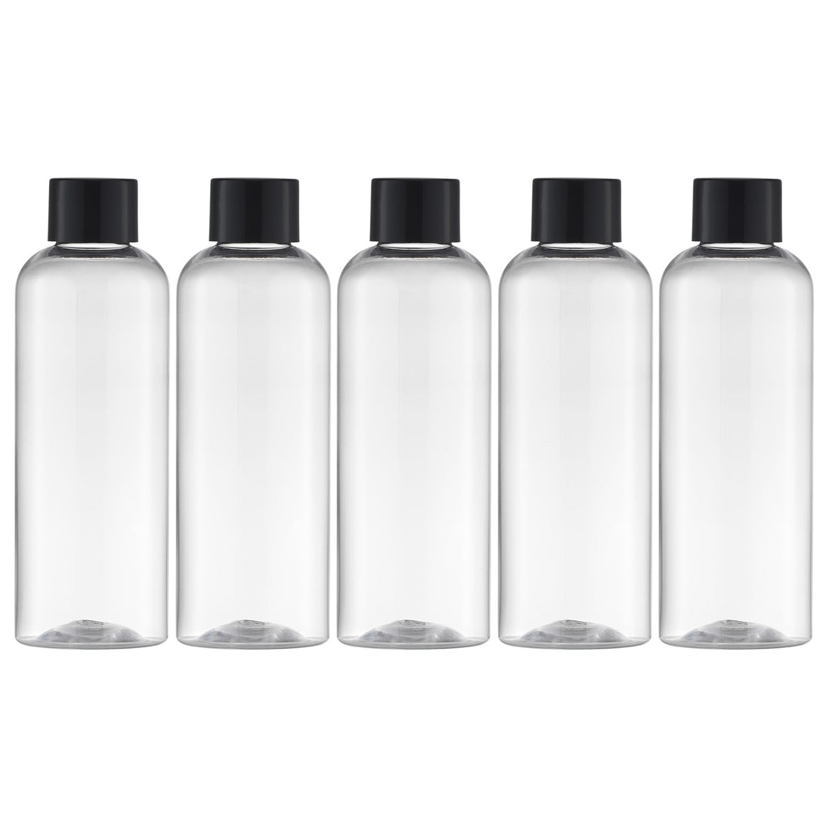Tekson Plastic Travel Bottles 3.4 Oz, Travel Size Containers For Shampoo, Empty Travel Mouthwash Bottles With Black Screw Cap (1