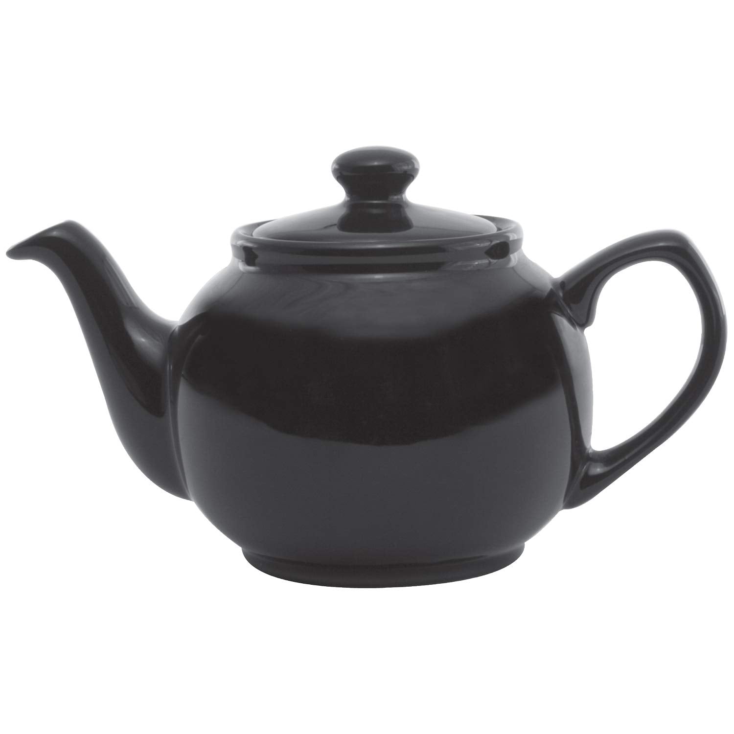 Service Ideas Tpce16Bl Teapot, Ceramic, 16 Oz., English Style, Black