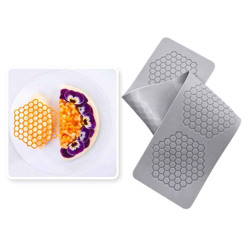 Honeycomb Silicone Fondant Cake Mold Beehive Candy Molds Chocolate Candy 3D Cupcake Decorating Silicone Moulds, Sugar Craft Cake