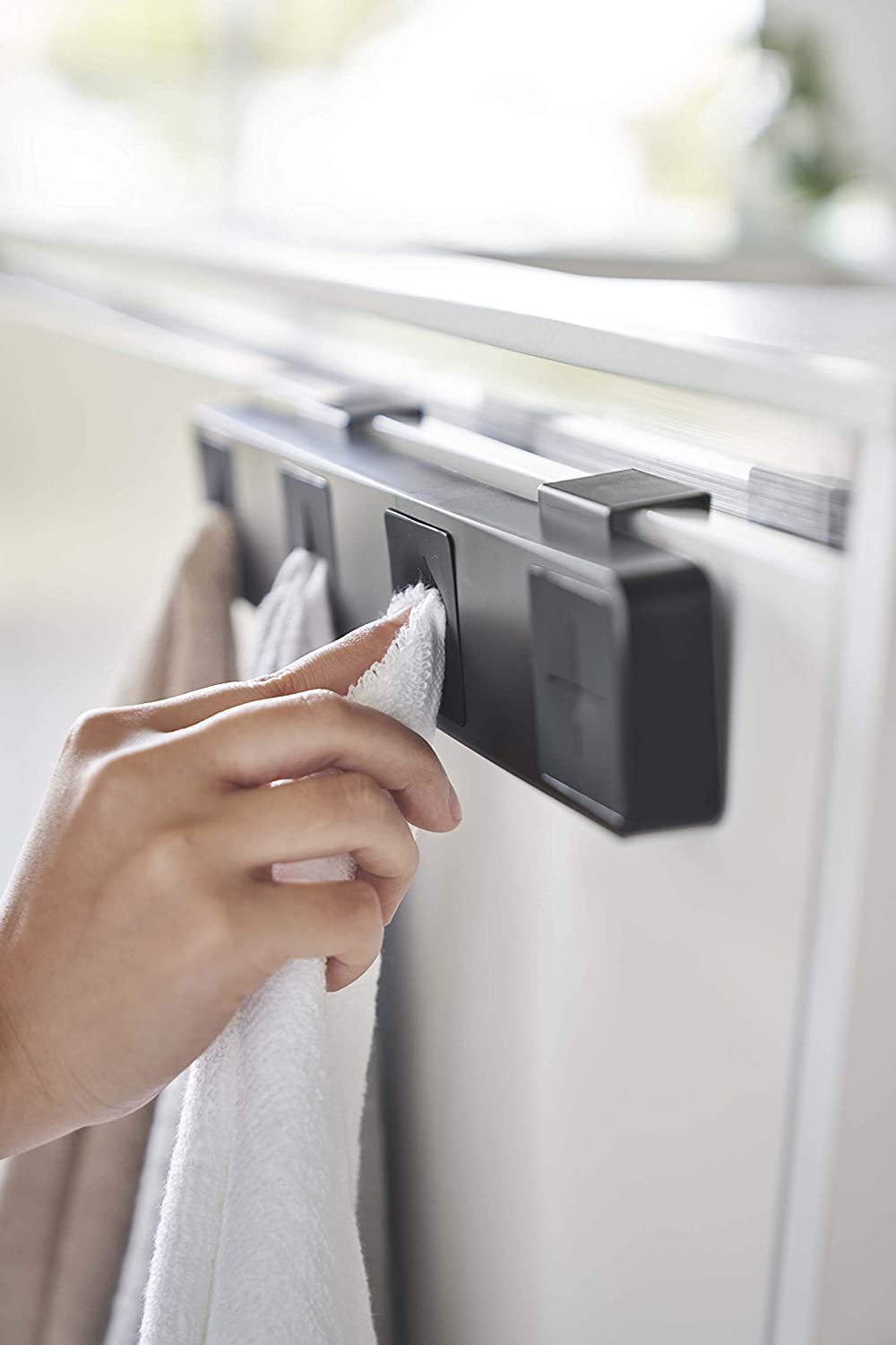 Yamazaki Home Tower Self Adhesive Towel Holder - Abs Plastic