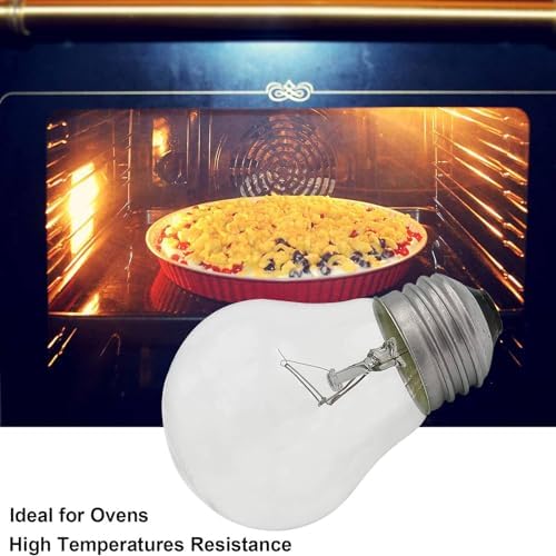 Appliance Oven Light Bulb A15 40 Watt Light Bulb,High Heat Incandescent Bulbs Resistant Appliance For Oven, Stove, Refrigerator,