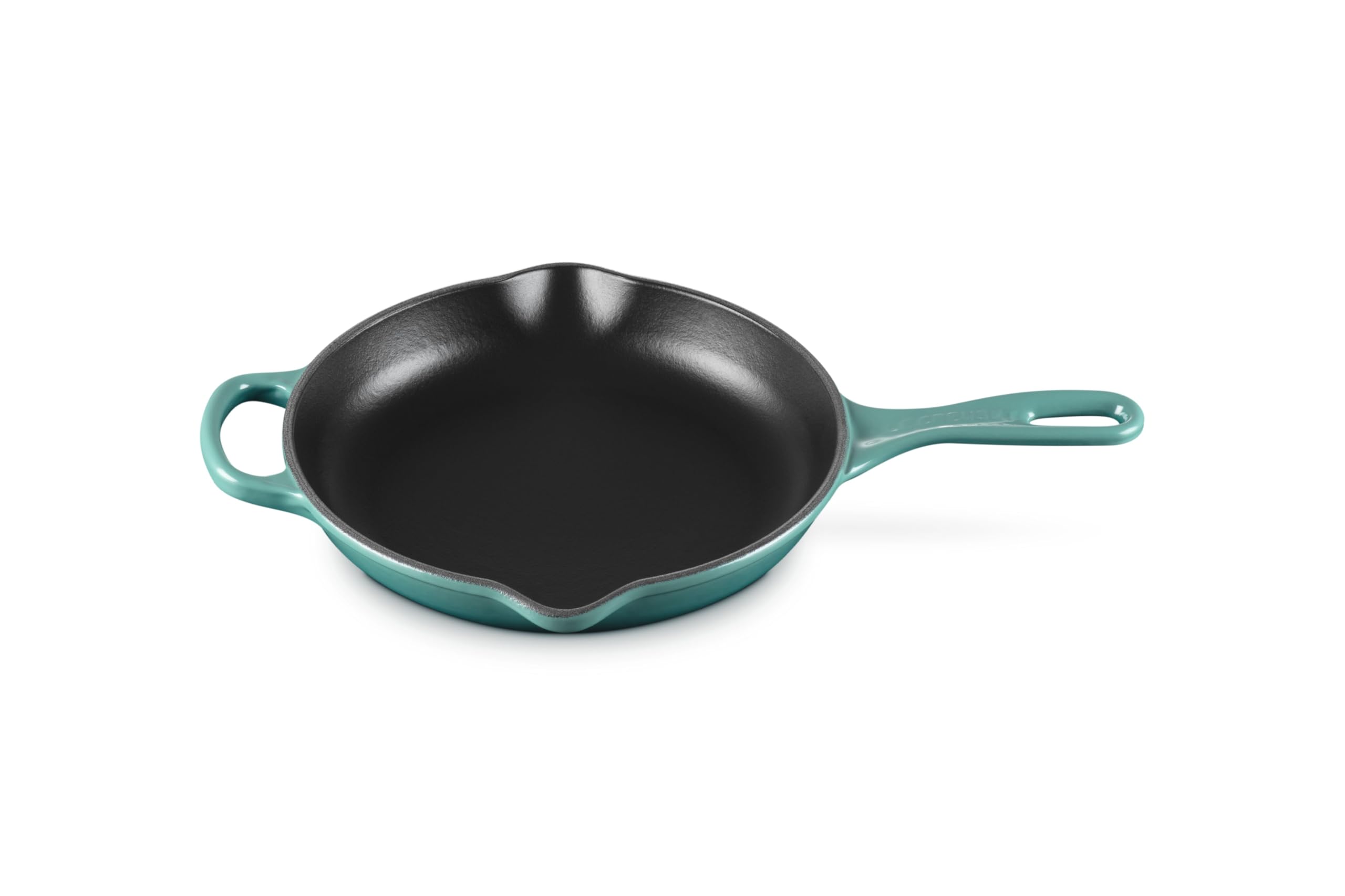 Le Creuset Enameled Cast Iron Signature Round Skillet, 9, Riviera