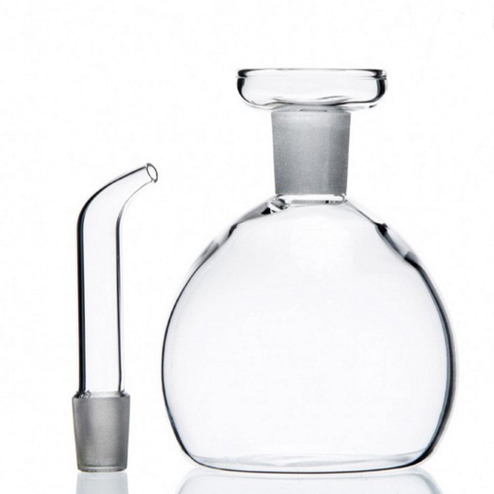 Eleton Round Pot Shape Oil And Vinegar Bottle, Glass Olive Oil Dispenser Bottles Storage, 8 Oz Cruet