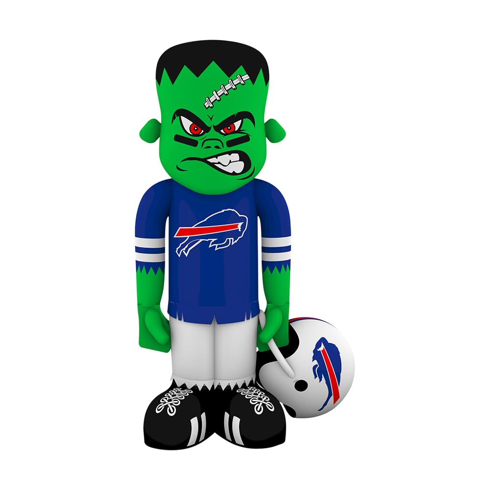 Sporticulture NFL Buffalo Bills 7 8 Blow Up Inflatable Steinbacker with LED Lights & Built-in Blower - Balloon Merchandise Decor