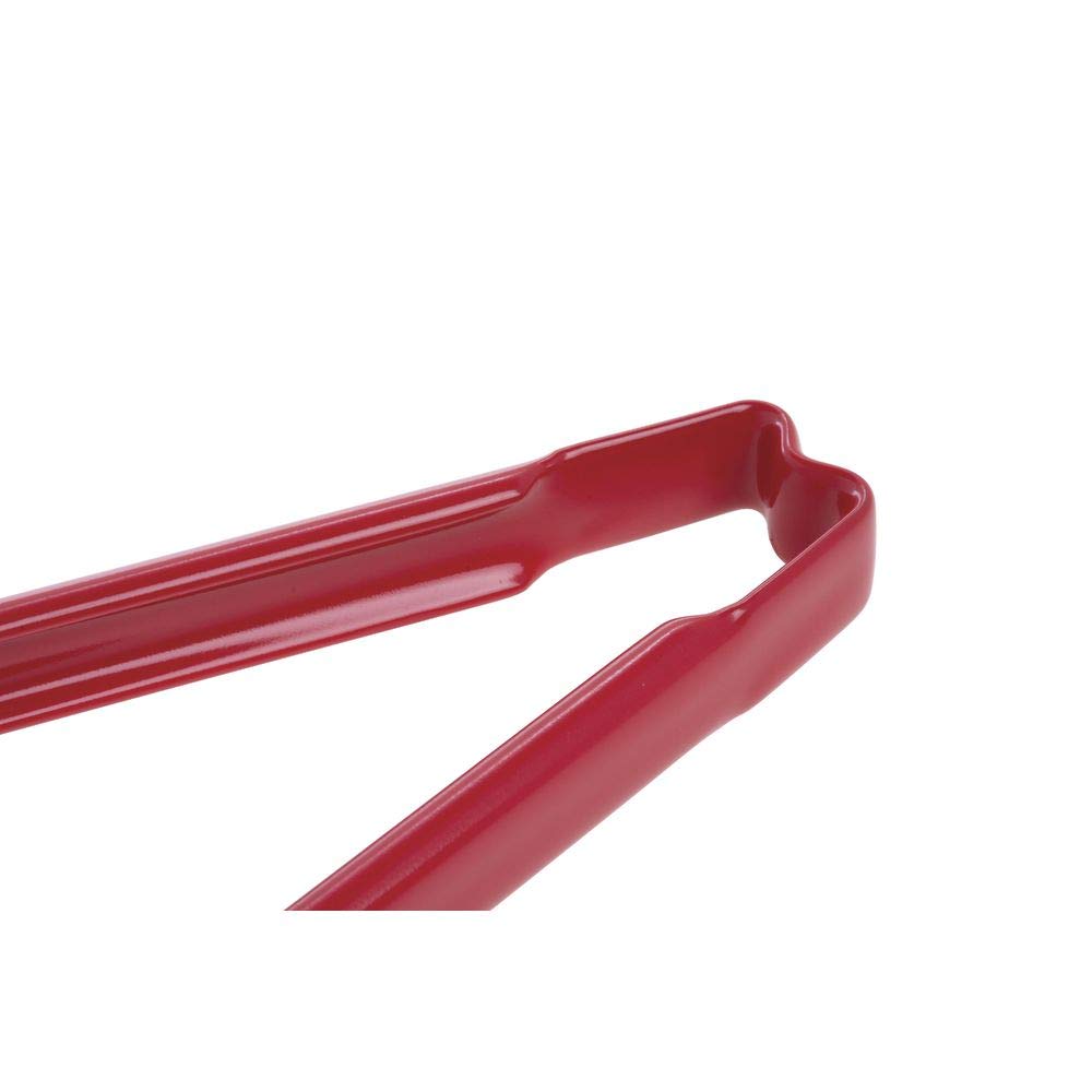 Vollrath Jacob'S Pride Stainless Steel One-Piece Utility Tong With Red Kool-Touch Handle - 16''L