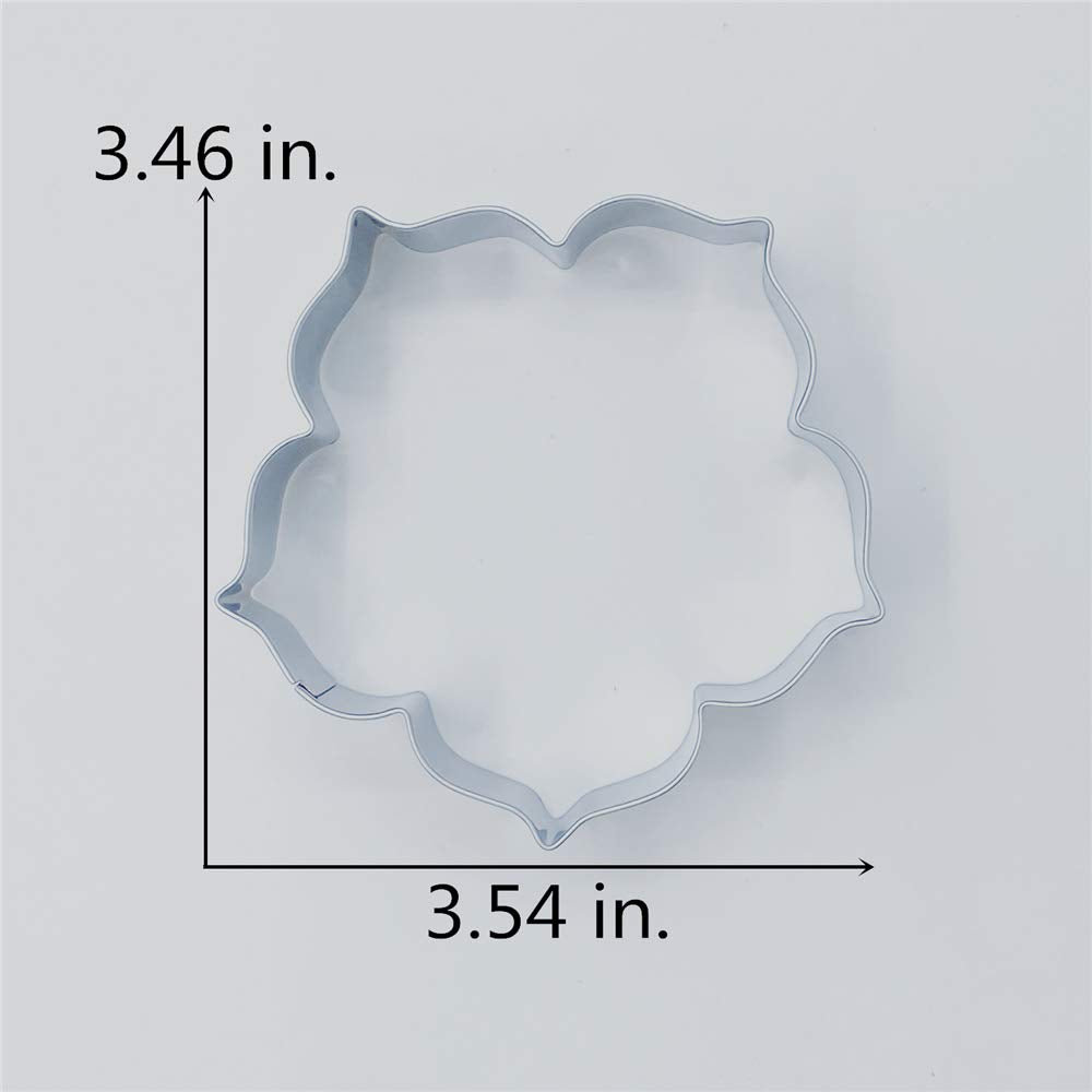 Liliao Spring Kapok Flower Cookie Cutter - 3.5 X 3.5 Inches - Stainless Steel
