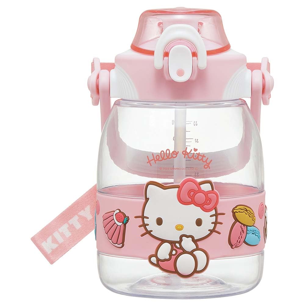 Skater PSHP12A Straw Hopper Bottle, 3.6 fl oz (1.2 L), 40.6 fl oz (1,200 ml), Plastic, Hydration, Girls, Sanrio, Hello Kitty