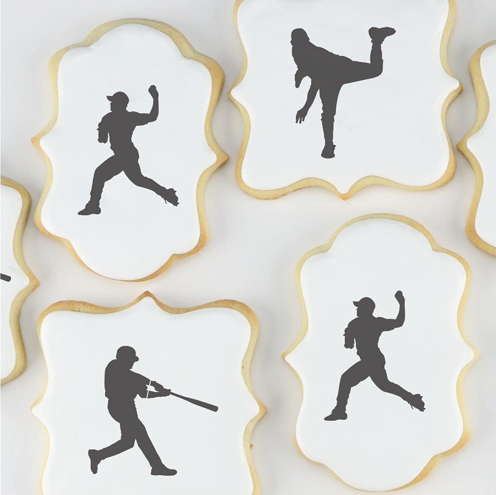 Baseball Team | Birthday Party | Little League Season | Cookie, Cupcakes, Crafts | 3 Sheets 10 Stencils Value Pack