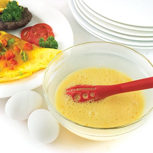 Norpro Heat-Resistant Whisk Stick, Model 1726, Red, Ideal for Aerating and Mixing