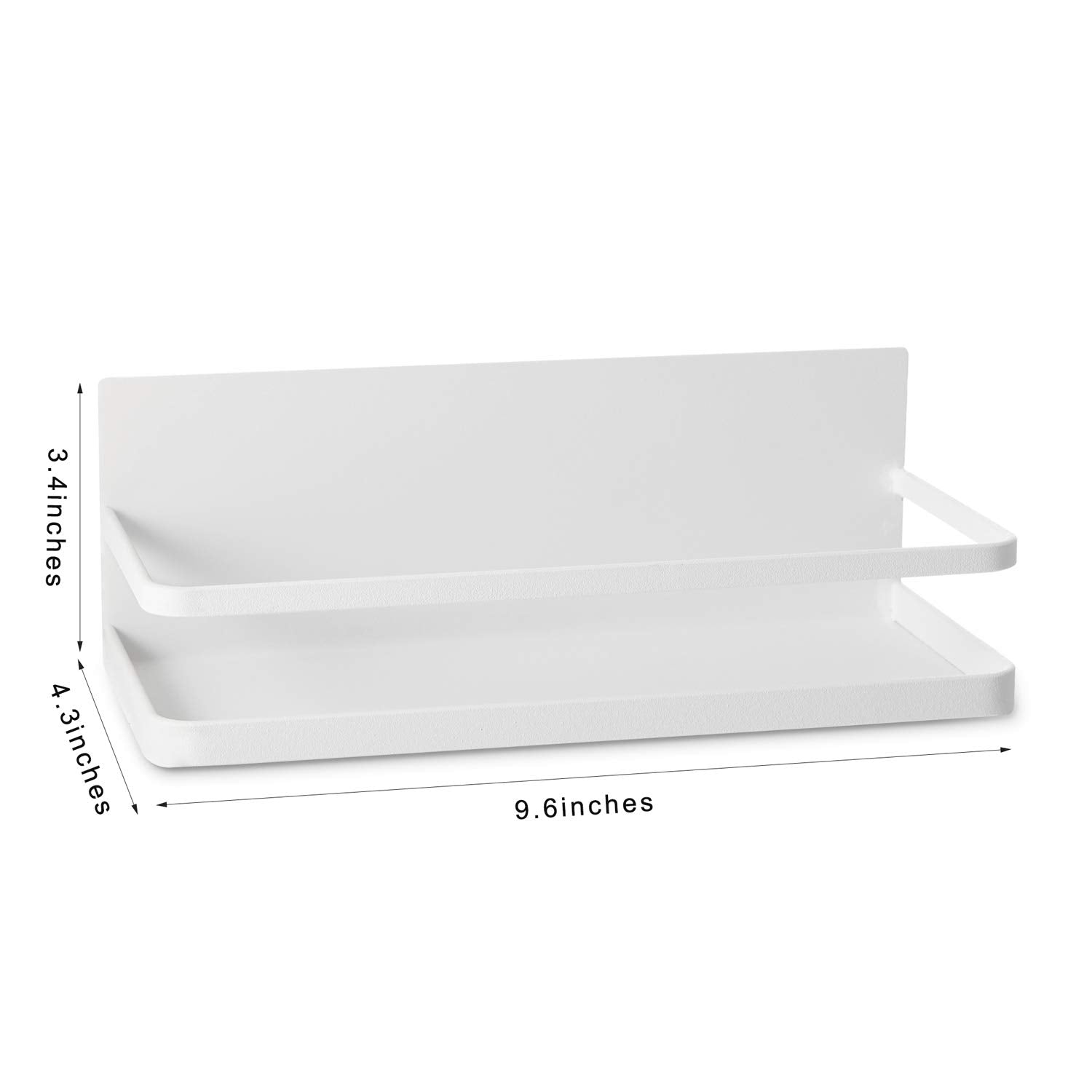 Hoopoton Magnetic Spice Rack Single Tier Refrigerator Spice Organizer Shelf, Easy to Install The Side of The Refrigerator