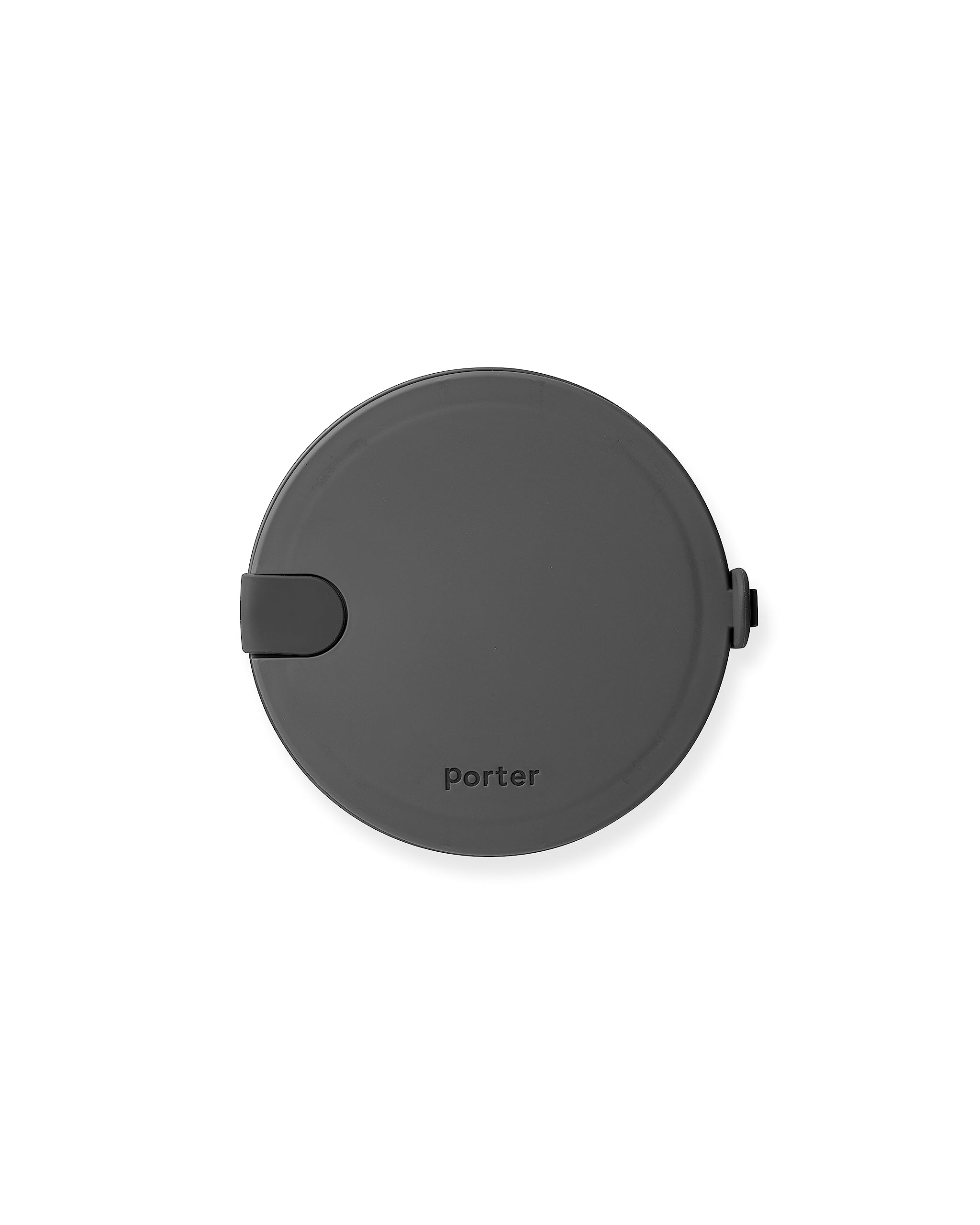 W&P Porter Ceramic Bowl Lunch Container, 1L, Charcoal, BPA-Free, Snap-tight Lid & Silicone Strap