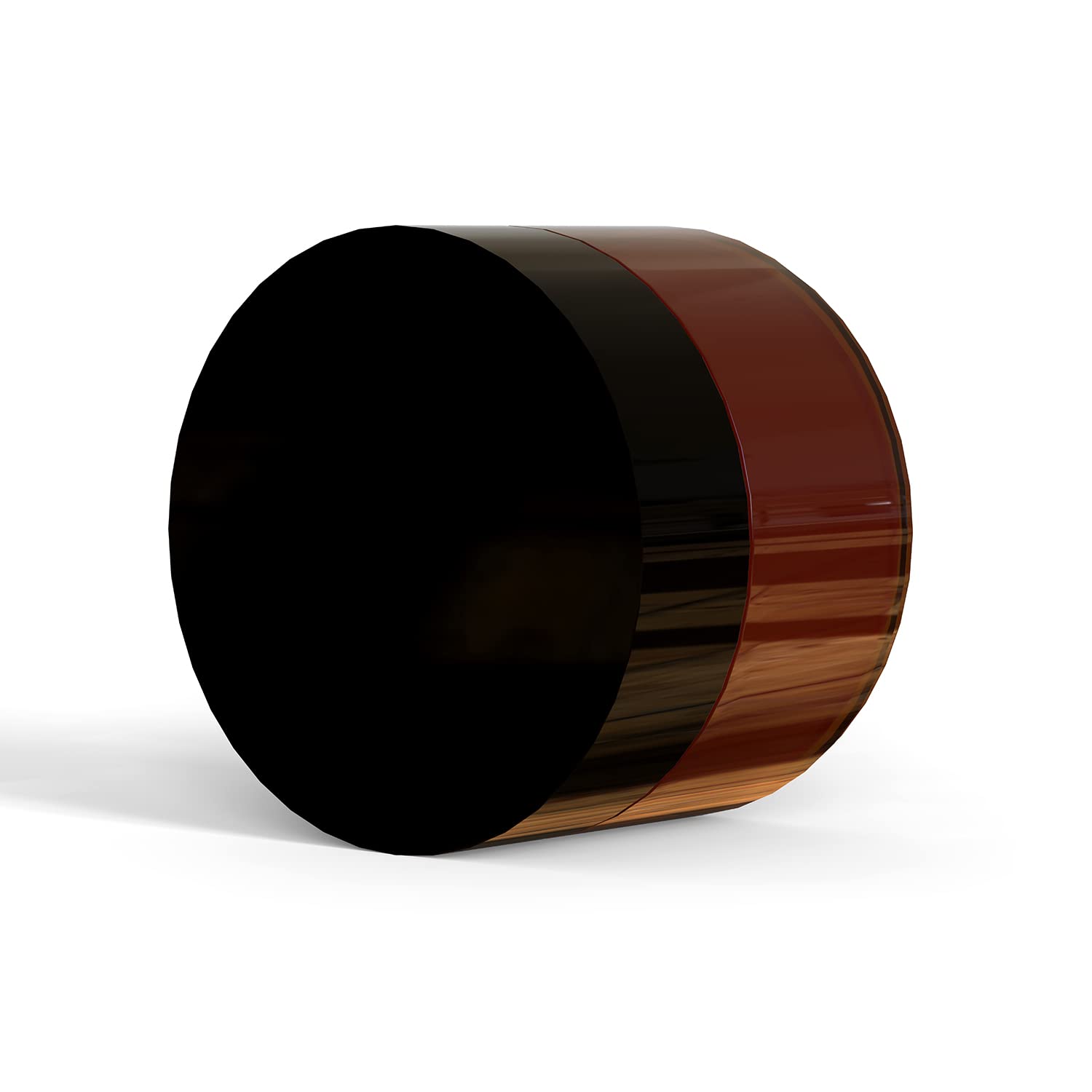 8 Oz Amber Plastic Cosmetic Jars Leak Proof Container With Black Lid For Cream, Lotion, Powder, Ointment, Beauty Products Etc, 1