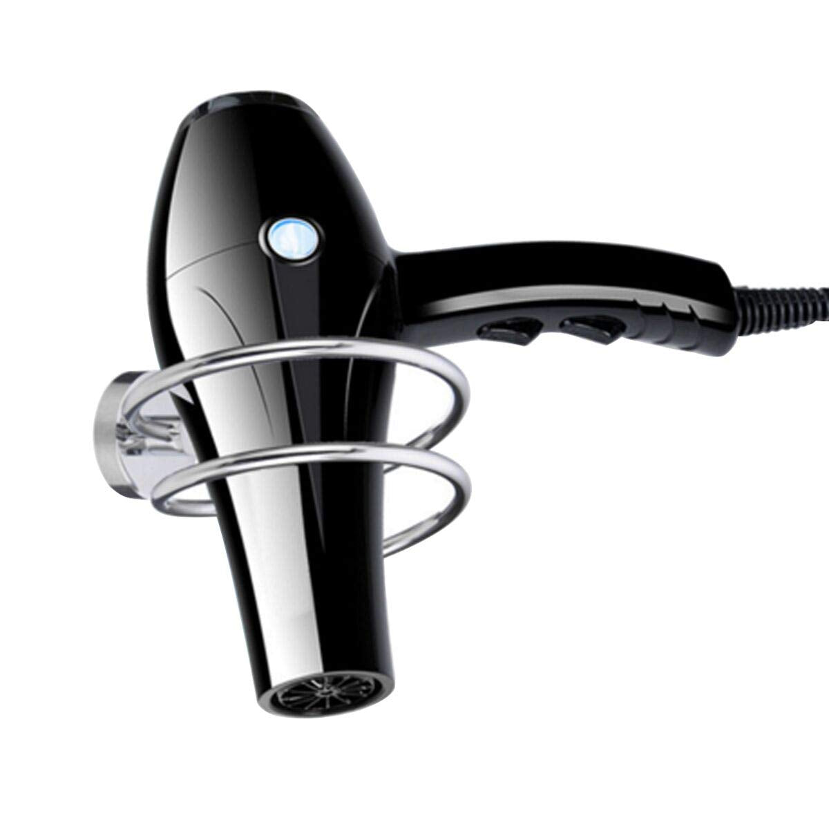 Hair Dryer Holder Hair Dryer Rack Wall Mounted Stainless Steel Shelf Storage For Bathroom Walls