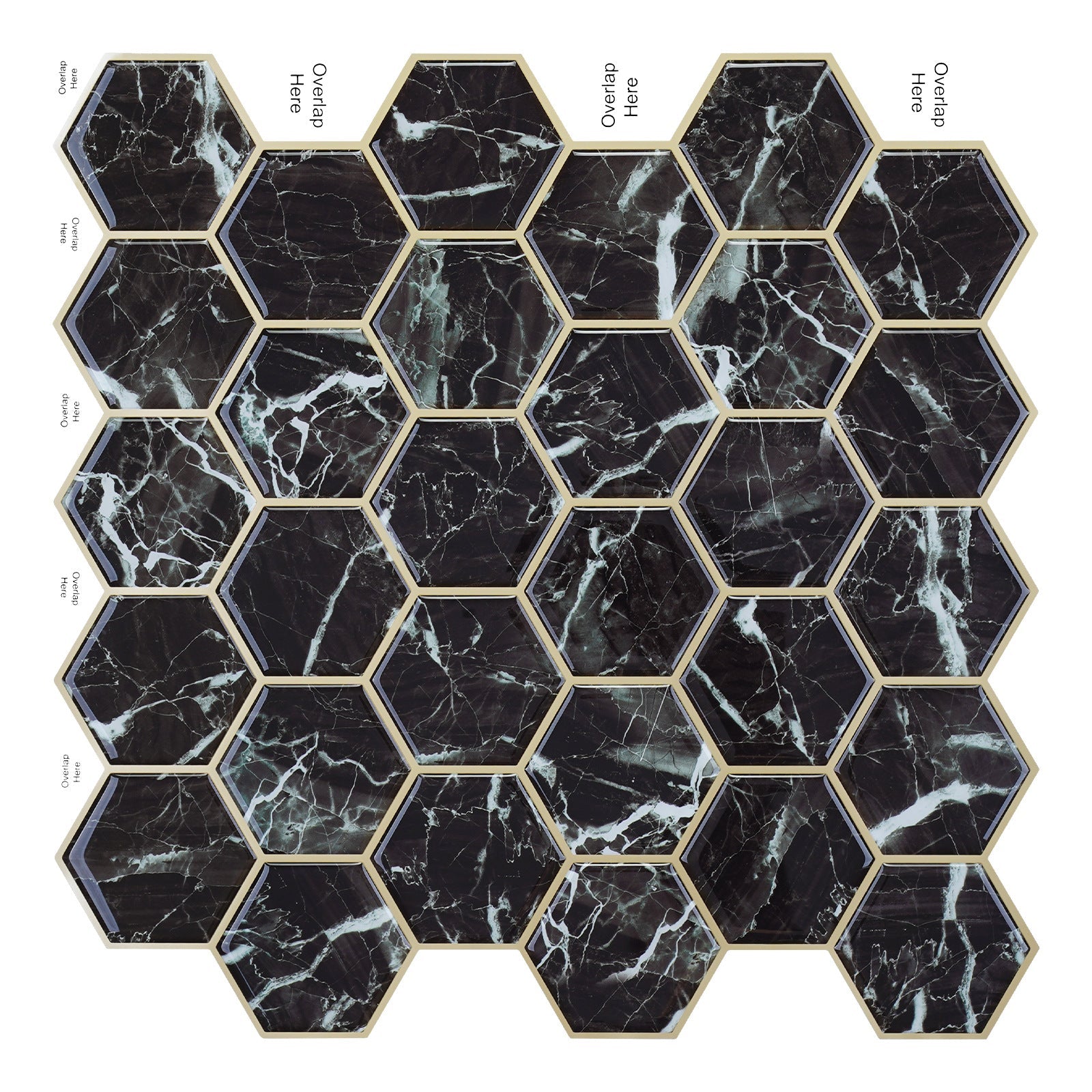 3D Self-adhesive Crystal Epoxy Wall Stickers For Kitchen Decor