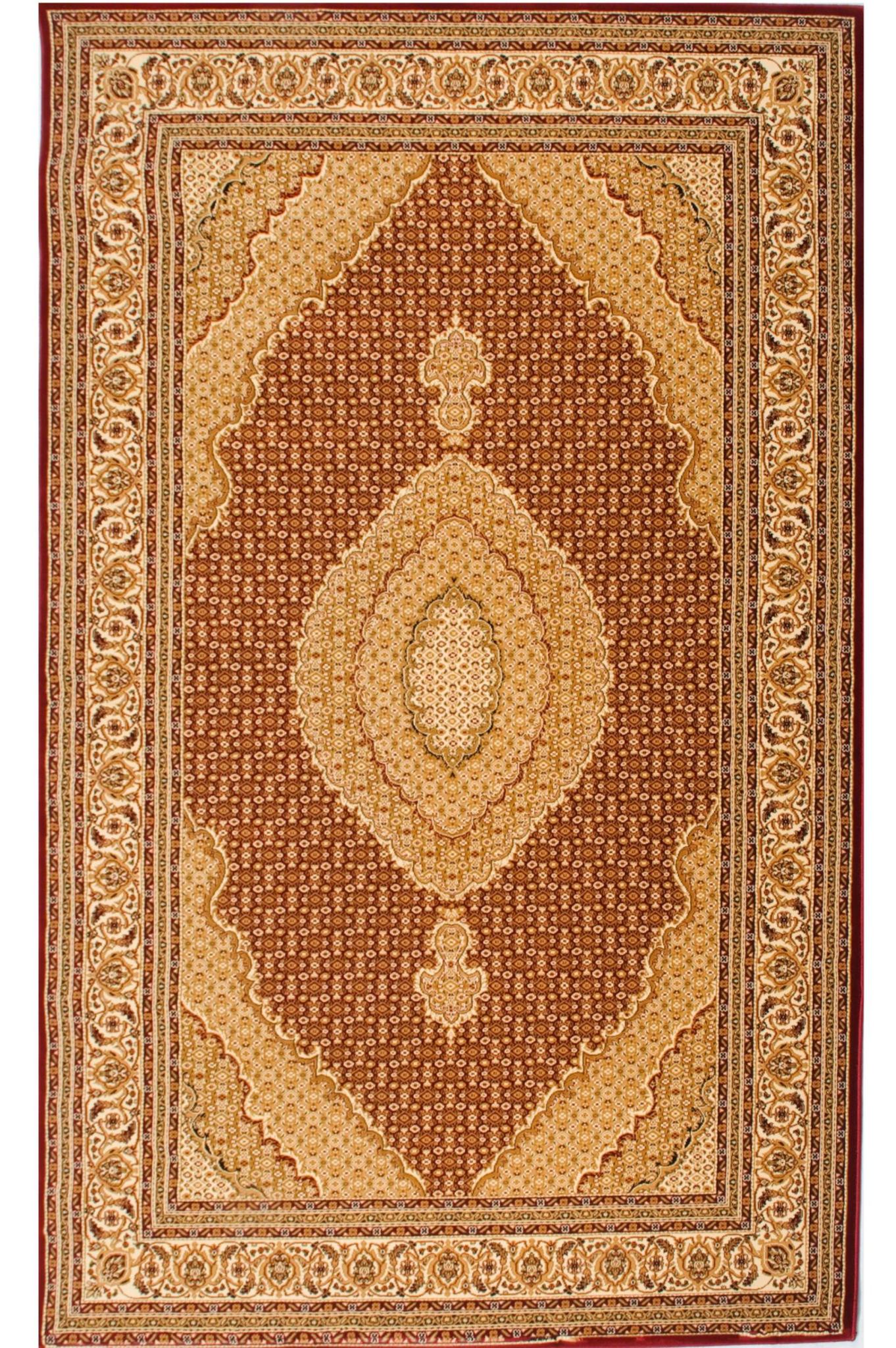 10 X 13 Red Oriental Washable Non Skid Area Rug