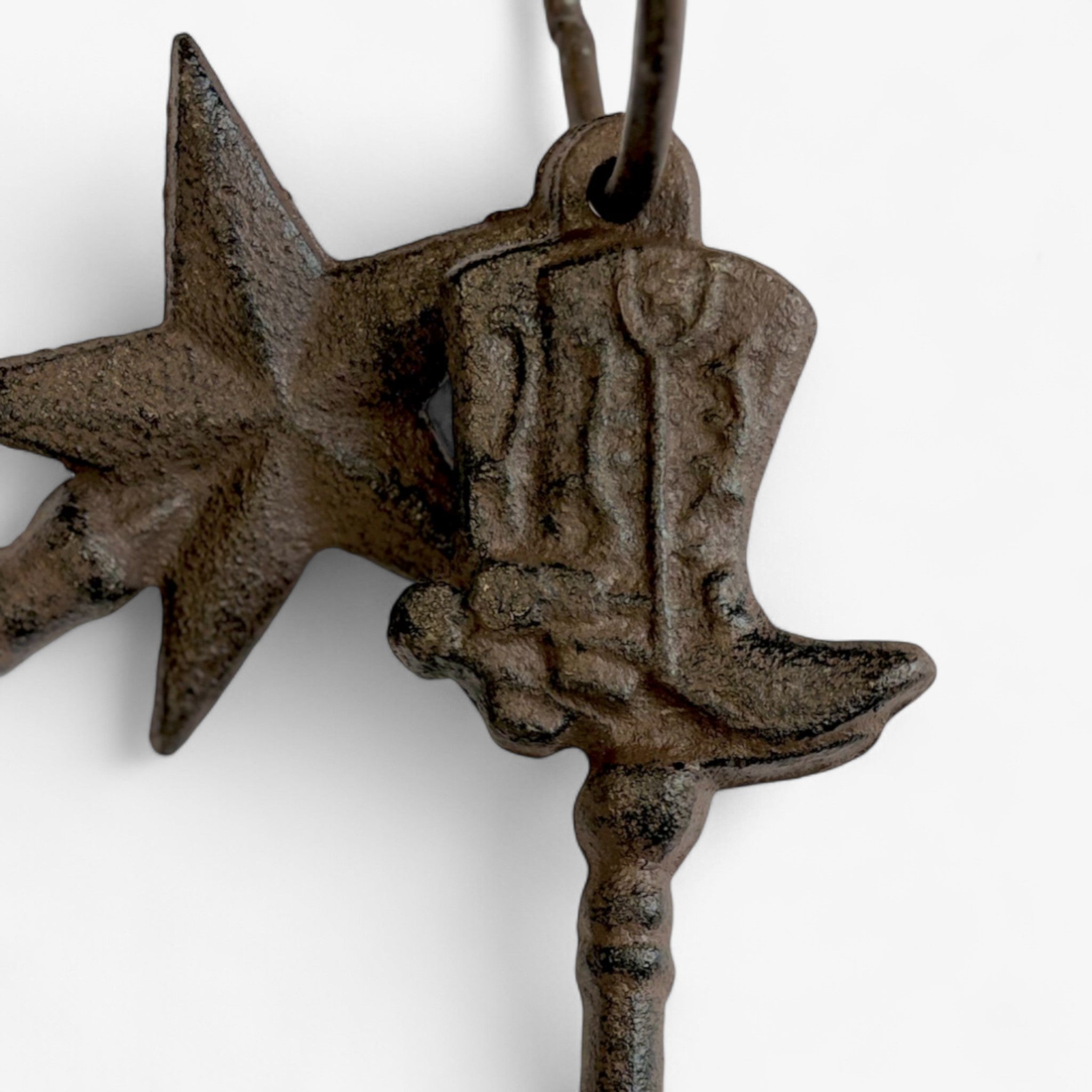 Intricate Cast Iron Antique Key Set with Ring, Rustic Home Decor Accents