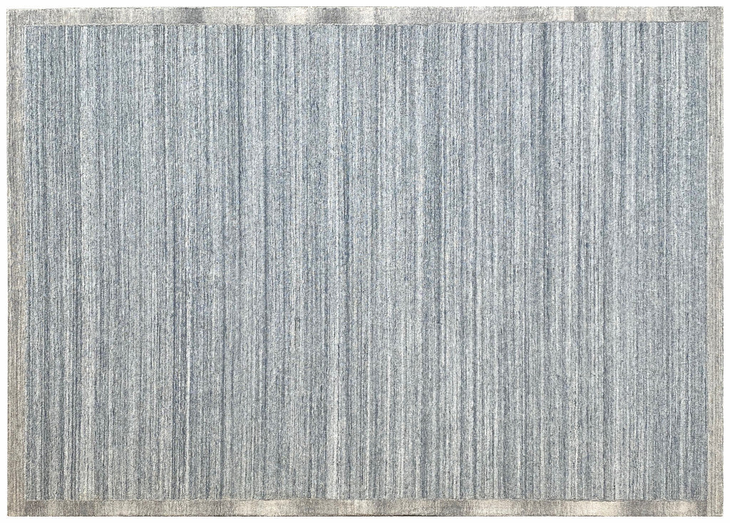 5 X 8 Silver Abstract Hand Tufted Non Skid Area Rug