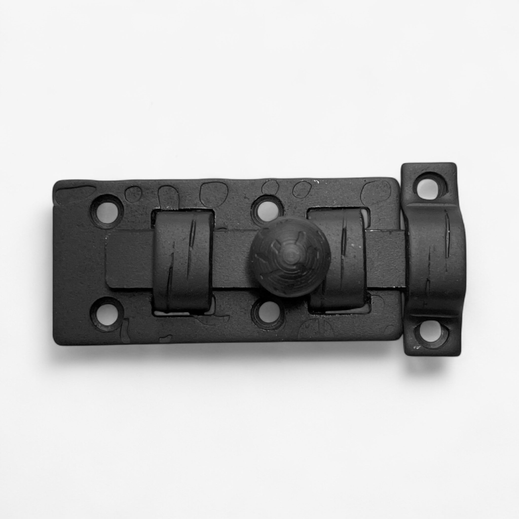 Rustic Iron Slide Bolt Latch, Vintage Door Hardware Lock