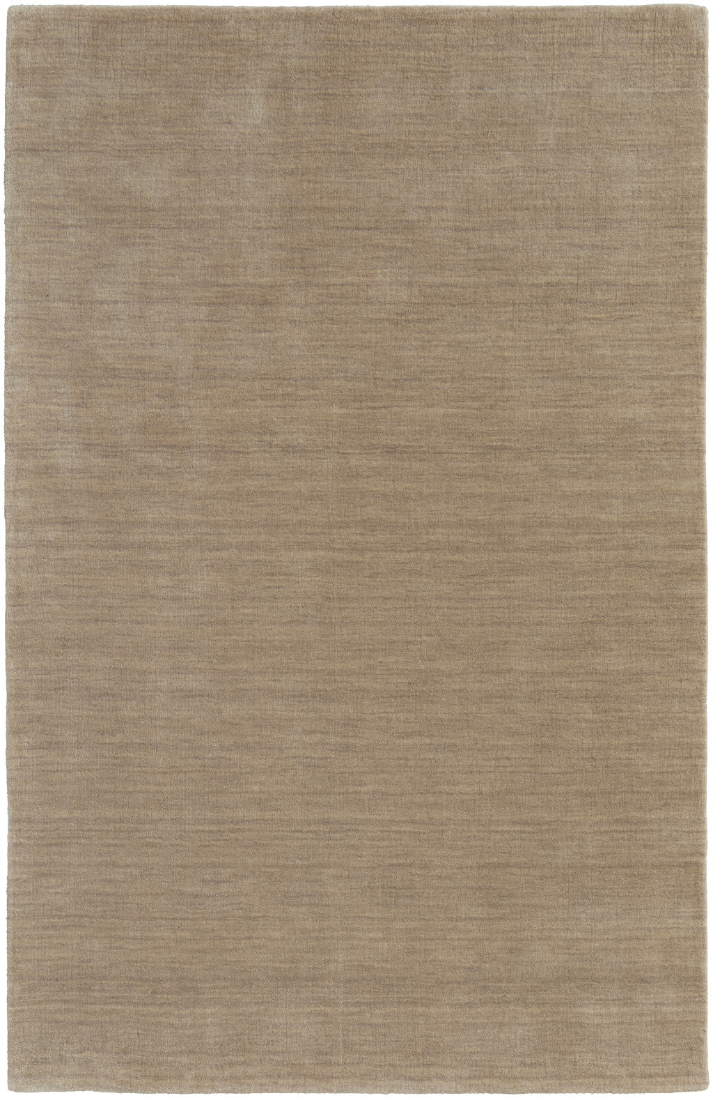 5 X 8 Tan Wool Hand Woven Area Rug