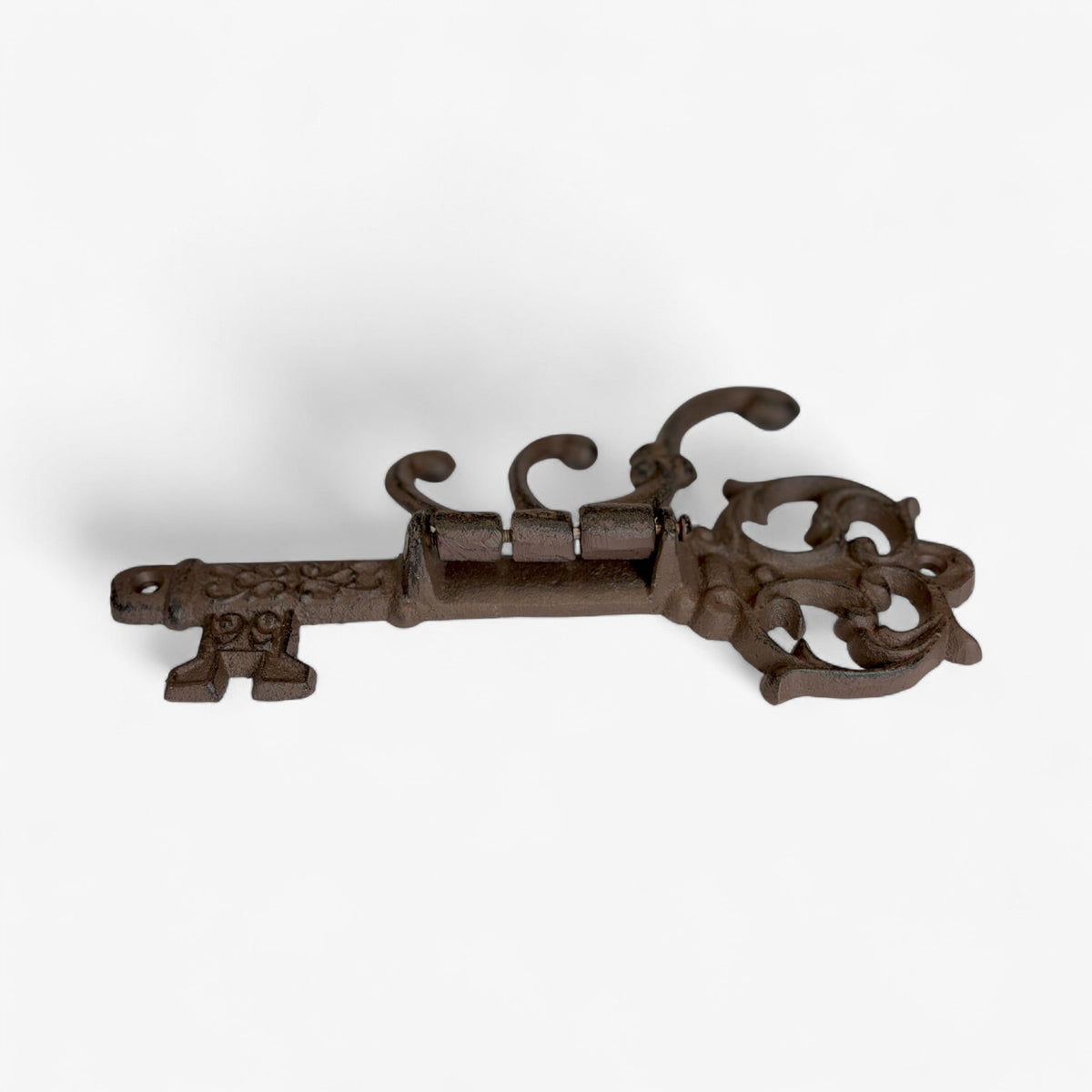 Vintage Cast Iron Skeleton Key Hook Rack, Rustic Wall Organizer ...