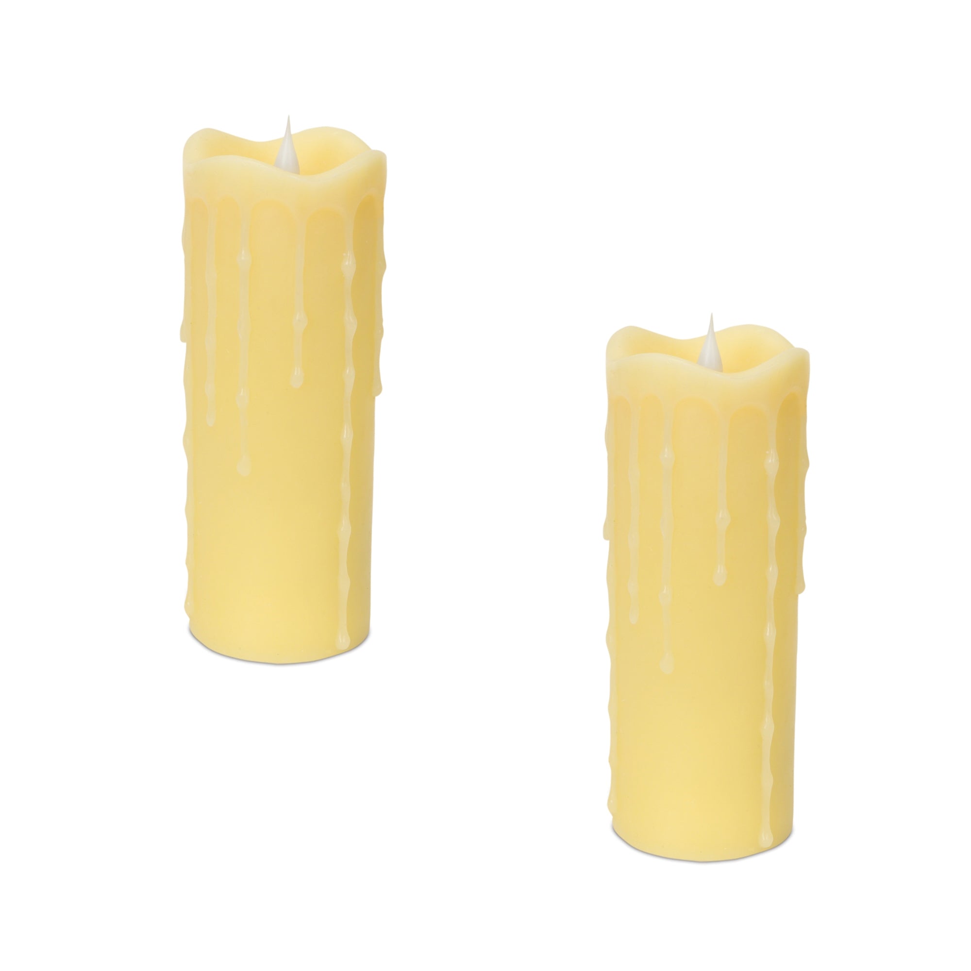 Simplux LED Dripping Candle w/Moving Flame (Set of 2)