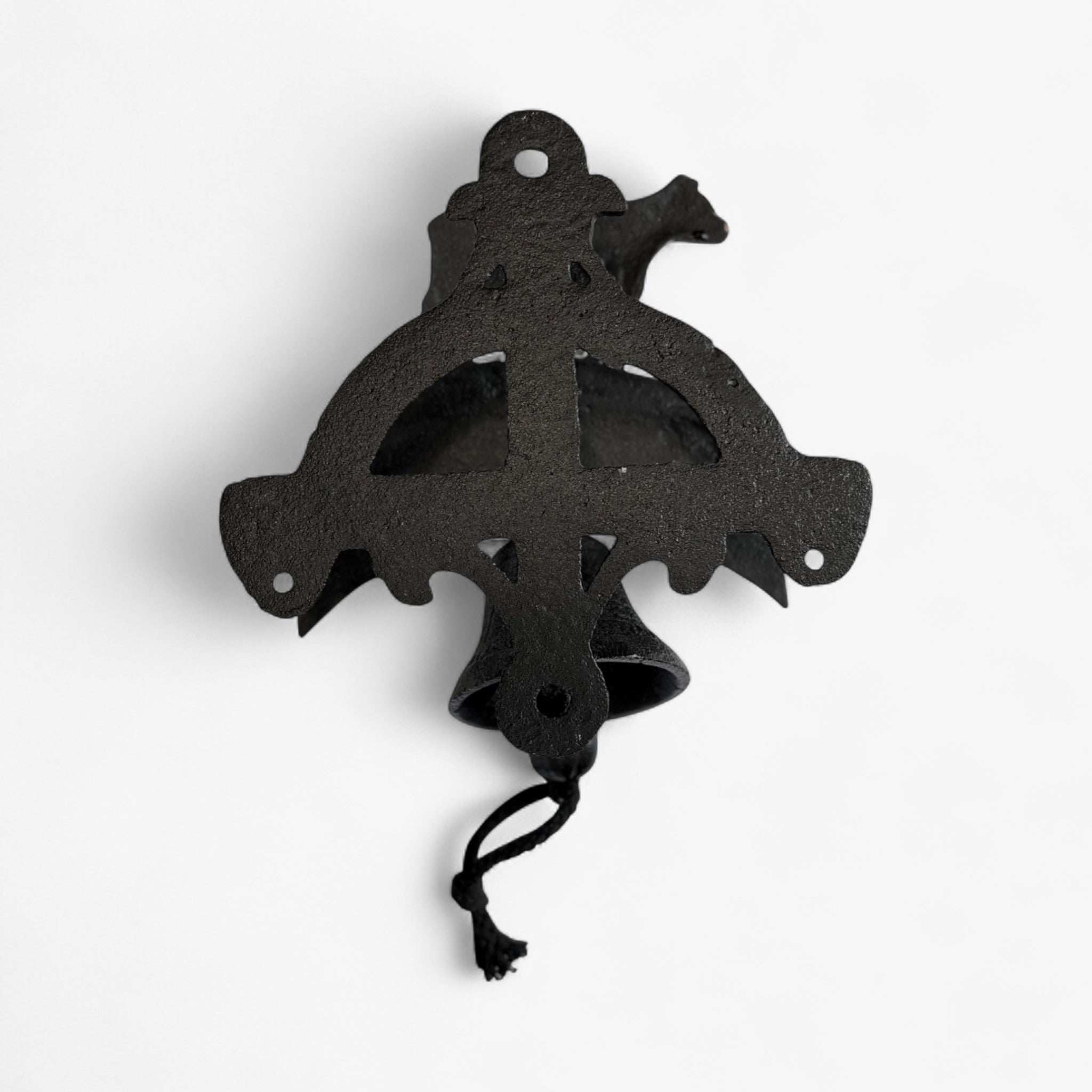 Rustic Cast Iron Cow Welcome Bell Sign, Farmhouse Door Decor