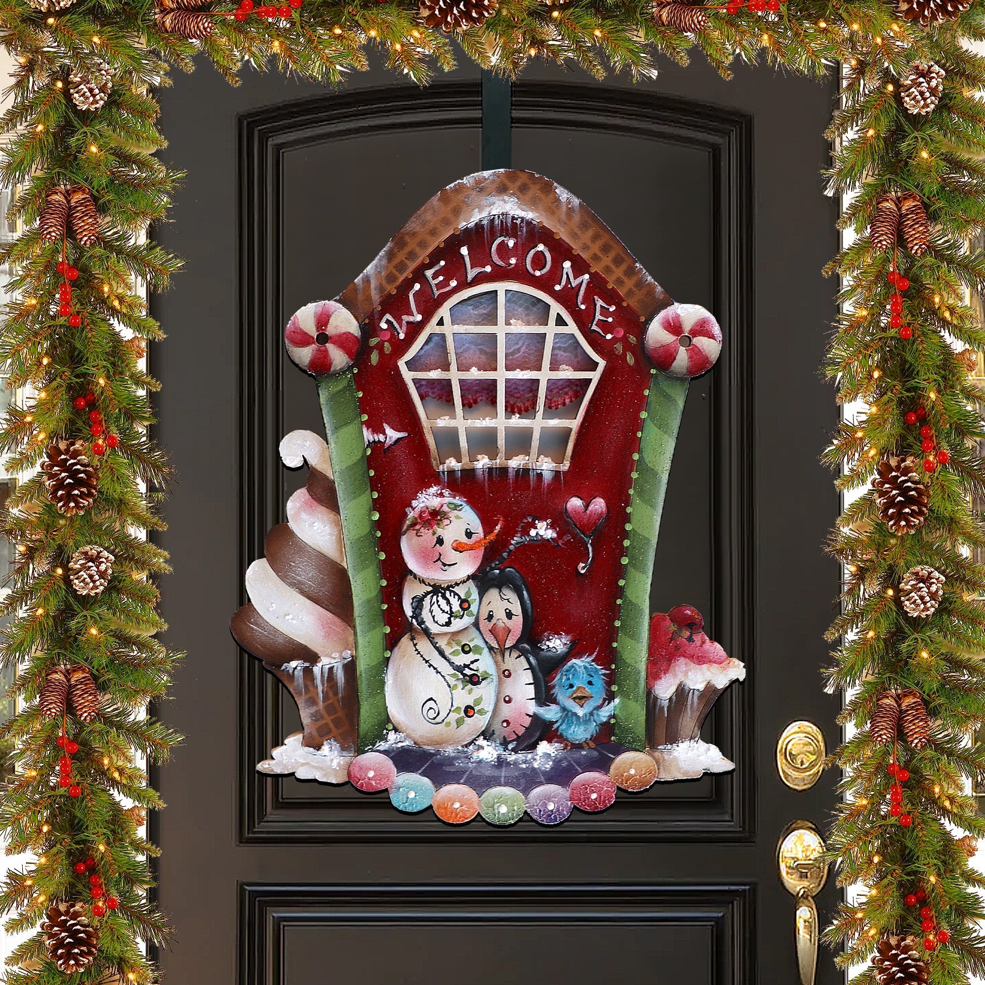 A Season of Sweet Christmas Holiday Door Decor by Jamie Mills-Price - Christmas Decor - 8611079H-MP