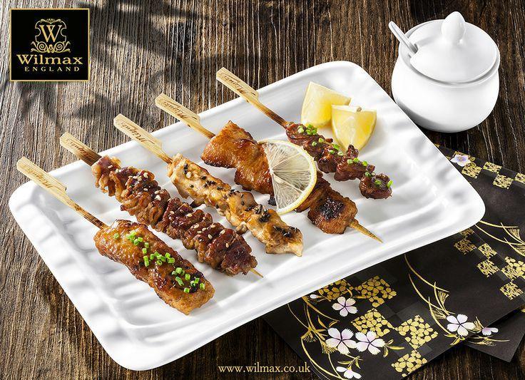 White Rectangle Japanese Style Dish 12.5" inch X 8" inch| 32 X 20 Cm