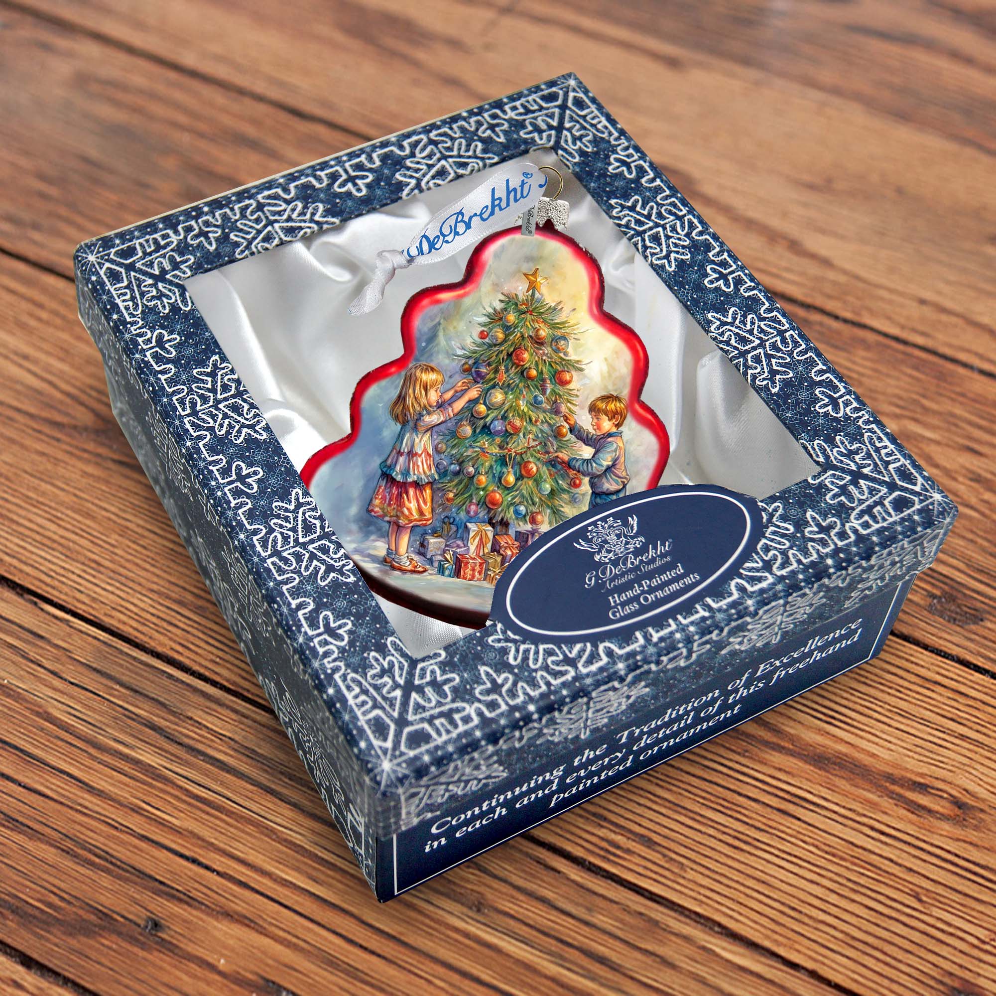 Love Among the Branches Tree Glass Ornament by G. Debrekht - Christmas Decor - 762-032