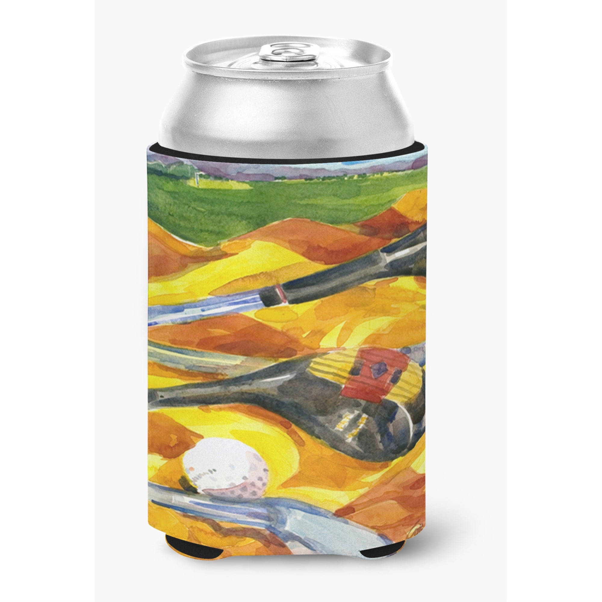 Golf Clubs Golfer Can or Bottle Beverage Insulator Hugger