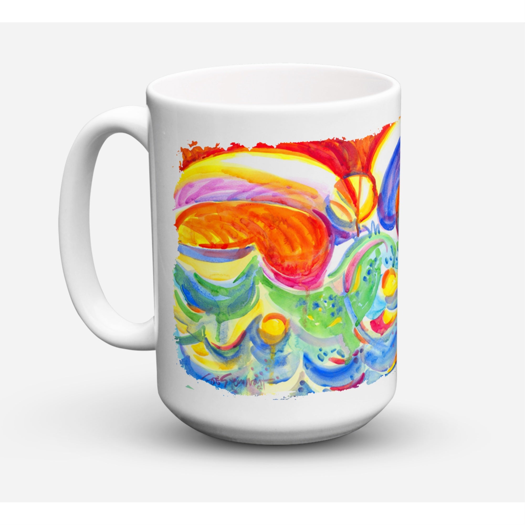 Carolines Treasures 6066CM15 Dishwasher Safe Microwavable Ceramic Coffee Mug 15 oz Multicolor