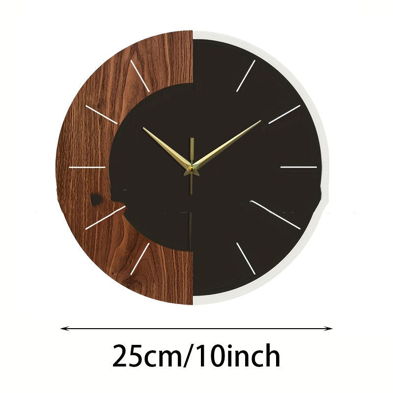 Nordic-style Minimalist Wooden Wall Clock Modern Home Decor Accent Wall Clock