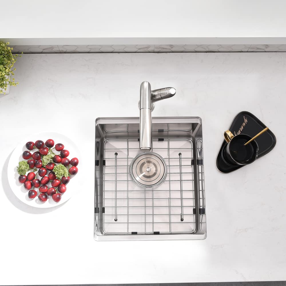 12 Inch Undermount Bar Sink Workstation, Boomhoze 12 X 15 Stainless Steel Kitchen Bar Sink Wet Bar Prep Sink Single Bowl 16 Gaug