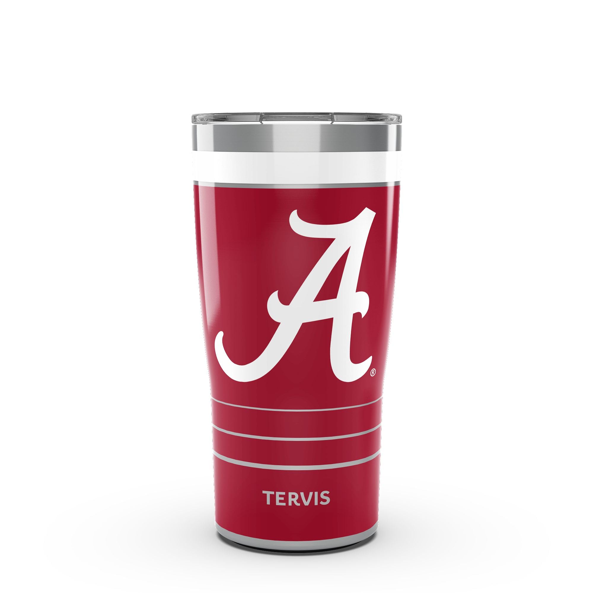 Tervis Traveler Alabama Crimson Tide - MVP Triple Insulated Tumbler Travel Cup Keeps Drinks Cold & Hot, 20oz, Stainless Steel