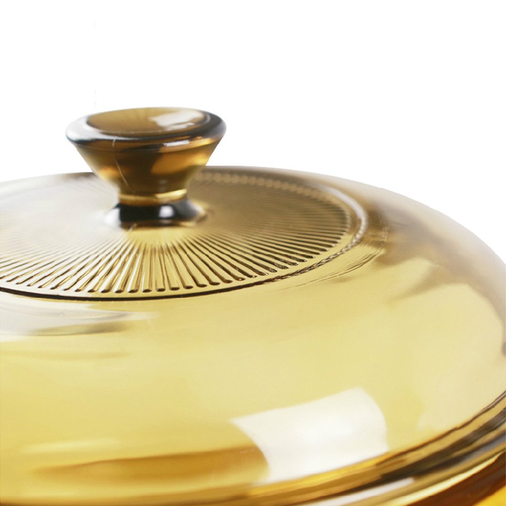 Visions 2.5 Litre Pyroceram Glass Cookpot With Glass Cover, Amber